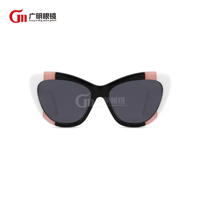 black cat eye aviator sunglasses